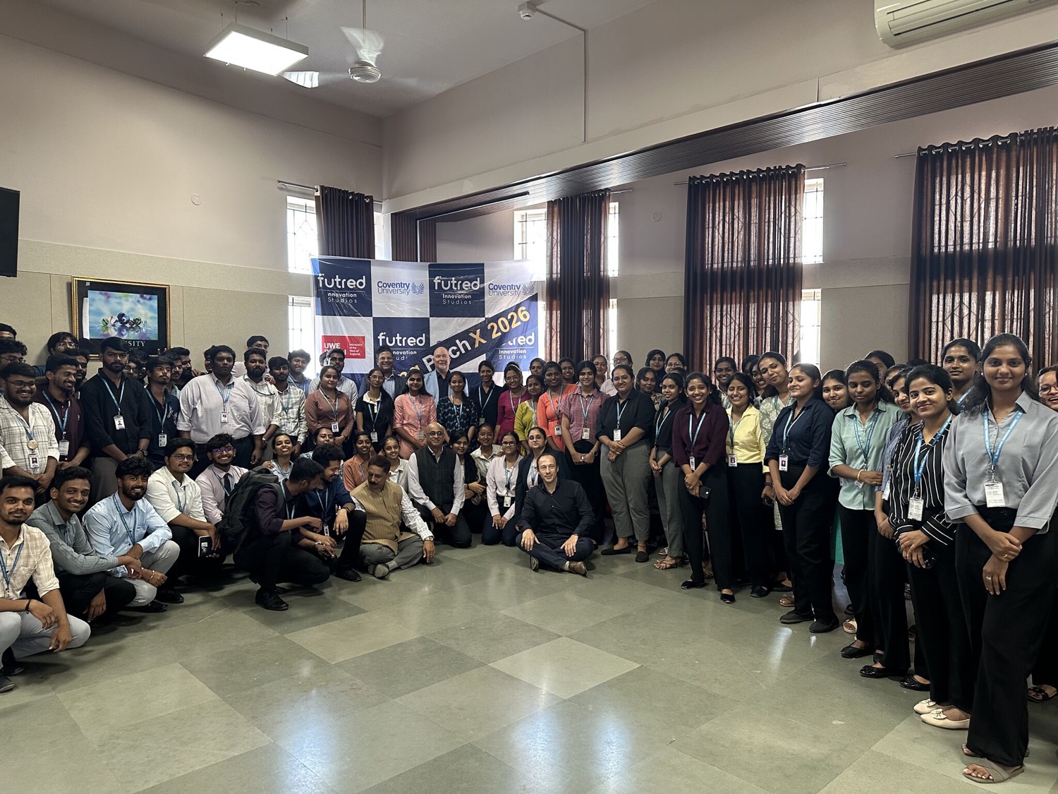 The Futred Technology cohort together at a PitchX event